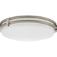 Lithonia FMSATL 13 14840 BN M4 Round Low Profile LED Flush Mount Light, 13 inch, Antique Brushed Nickel