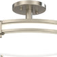 Lithonia FMSFSATL 16IN RD SWW5 90CRI 120 BN 16" LED Round Decorative Semi-Flush Mount, Selectable CCT 2700K/3000K/3500K/4000K/5000K,90 CRI, 120V, Brushed Nickel