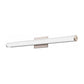 Lithonia FMVCCLS 12IN MVOLT 30K35K40K 90CRI BN M6 Lithonia Contemporary Cylinder Vanity 10 Watt 800 Lumens 3000K, 3500K and 4000K Warm White 12" Length 90 CRI Brushed Nickel