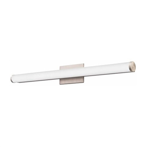 Lithonia FMVCCLS 12IN MVOLT 30K35K40K 90CRI BN M6 Lithonia Contemporary Cylinder Vanity 10 Watt 800 Lumens 3000K, 3500K and 4000K Warm White 12" Length 90 CRI Brushed Nickel