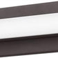 Lithonia FMVCSLS 24IN MVOLT 30K35K40K 90CRI BZ M6 Contemporary Square Vanity 18W, 1500 Lumens 3000K, 3500K and 4000K, 24" Length, 90 CRI, Bronze