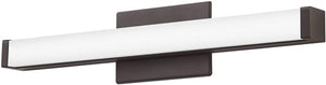 Lithonia FMVCSLS 24IN MVOLT 30K35K40K 90CRI BZ M6 Contemporary Square Vanity 18W, 1500 Lumens 3000K, 3500K and 4000K, 24" Length, 90 CRI, Bronze