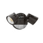 Lithonia HGX LED 2RH 40K 120 MO DDB M2 Outdoor LED Security Flood Light, 2 Round Heads, 4000K Color Temperature, Non-Adjustable Lumen Output, 120V, with Motion Sensor, Bronze