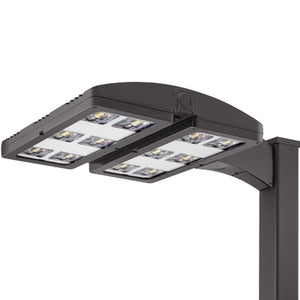 Lithonia HLA LED P1 40K T5M 347 RPA DDBTXD High Lumen Area LED Light P1 Performance Package, 4000K Color, Type V Medium Distribution, 347V, Round Pole Mounting, Textured Dark Bronze