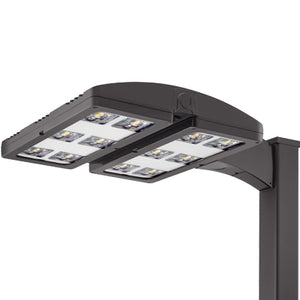 Lithonia HLA LED P2 50K T5M MVOLT SPA DBLBXD High Lumen Area LED Light P2 Performance Package, 5000K Color, Type V Medium Distribution, 120-277V, Square Pole Mounting, Textured Black