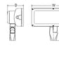 Lithonia HLF1 LED P5 50K WFL MVOLT VG YKC64 PER7 DBLXD 368W High Lumen LED Floodlight, P5 Performance Package, 5000K, Wide Flood Distribution, 120-277V, Vandal Guard, Yoke with 4ft, 16-3 SO Cord, Seven-Wire Receptacle, Black