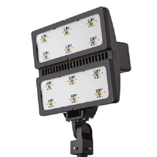 Lithonia HLF2 LED P2 50K VNSP 120 YKC62 DBLXD 487W High Lumen LED Floodlight, P2 Performance Package, Very Narrow Spot Distribution, 120V, Yoke With 16-3 SO Cord, Black Finish