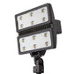 Lithonia HLF2 LED P3 50K WFL 277 YKC62 PER DWHXD 598W High Lumen LED Floodlight, P3 Performance Package, Wide Flood Distribution, 277V, Yoke With 16-3 SO Cord, NEMA Twist-Lock Receptacle, White Finish