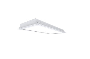 Lithonia HSTL 2X4 F MVOLT ASD ALM 7000LM 40K 80CRI ZT MIN1 IAW GWAM 2'x4' Surgical Suite LED Troffer, Flange Mount, 120-277V, Asym Dist, 7000 Lumens, 4000K, 80 CRI, 0-10V Dim to 1%, Single Mount Adapt, Inset Alum White Door, Gloss White Antimicrobial