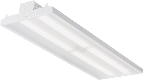 Lithonia IBE L48 18000LM SD080 MD MVOLT GZ10 50K 80CRI DWH High Bay LED 48" 18000 Lumens, Semi-Diffuse Acrylic, Medium Distribution, 0-10V Dimming, 5000K Color Temperature, White