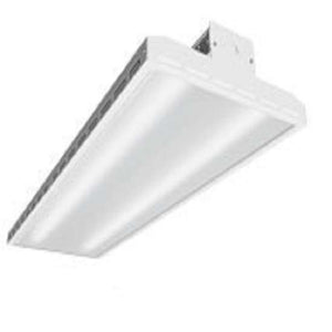 Lithonia IBHST 9000LM SD080 MD 347 OZ10 30K 90CRI MB 84W Solid Top LED High Bay Light, 9000 Lumens, Semi-Diffuse Acrylic, Medium Distribution, 347V, Osram, 0-10V Dimming, 3000K, 90 CRI, Matte Black Finish