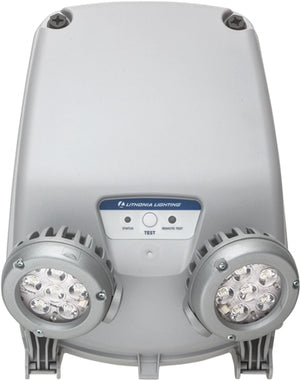 Lithonia INDL SP640L UVOLT LTP SDRT 3.3W Indura Damp Location Emergency Light, 640 lumen, Spot Distribution, 120-347V, Lithium Iron Phosphate Battery, Self-Diagnostics, Remote Testing