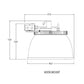 Lithonia JCBL 12L ACFR MV 50K SC6 90 Watts Round LED High Bay 12200 Lumens 250W MH Equal 5000K