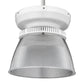 Lithonia JCBL 24000LM ACFR MVOLT GZ10 30K 70CRI SC6 DNAXD Round LED High Bay, 24000 Lumens, Frosted Acrylic Reflector, 120-277V, 0-10V Dimming, 3000K, 70 CRI, Steel Hook & 6' Cord, Natural Aluminum Finish
