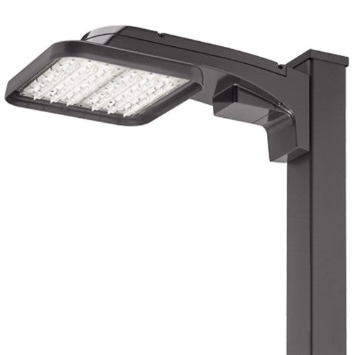 Lithonia KAX1 LED P1 50K R4 480 RPA DNATXD Area Light 50W 5000K Color, Type 4 Distribution, 480V Round Pole Mounting, Textured Natural Aluminum