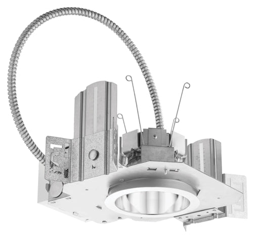 Lithonia LDN4 50/25 MVOLT GZ10 HSG 4" Round LED Downlight, 5000K, 2500 Lumens, 120-277V, 0-10V Driver Dims to 10%, Includes LED and Housing