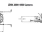 Lithonia LDN4 35/25 MVOLT GZ10 HSG 4" LED Downlight, 12 Watts 3500K, 2500 Lumens, 0-10V Driver, Dims to 10%, Includes LED and Housing Wet Location