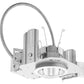 Lithonia LDN4 40/15 LO4 AR LS MVOLT GZ10 EL 4" LED Downlight, 4000K, 1500 Lumens, 120-277V, 0-10V Driver Dims to 10%, Emergency Battery Pack with Integral Test Switch, Clear Specular Trim