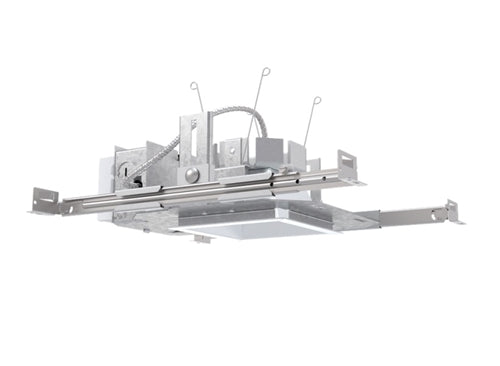 Lithonia LDN4SQ 40/05 MVOLT GZ10 HSG 4" Square Open Non-IC New Construction Downlight, 4000K, 500 Lumens, 0-10V Driver Dims to 10%