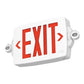 Lithonia LHQM S W RG MVOLT HO Emergency Light Exit Sign Combo, Stenfil Face, White Housing, Red/Green Switchable Letter, 120-277V, High-Output Ni-Cad