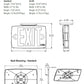Lithonia LQM S W RG MVOLT EL HO M6 Quantum LED Exit Sign, Stencil Face, White housing, Red/Green Switchable Letter, 120-277V, Nicked Cadmium Battery, High-Output