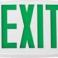 Lithonia LQM S W 3 G MVOLT EL N SD M6 Quantum LED Exit Sign, Stencil Face Type, White Housing, 3 Single Faces, Green Letters, 120-277V, Nickel Cadmium Battery, Self-Diagnostics