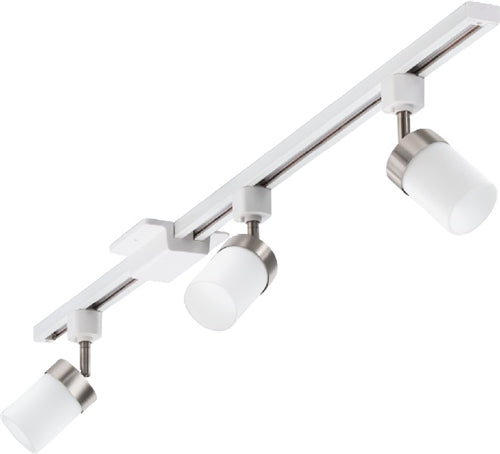 Lithonia LTKNCYLD MR16GU10 BN M2 50W Halogen/ 7W LED Decorative Clear Cylinder Line Voltage Track Kit, MR16 GU10 Base Lampholder, Lamp not Included, Brushed Nickel