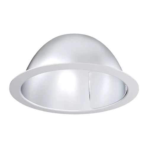 Lithonia LW6AR TRW LD EL TRIM Round Clear Wallwash Trim, White Reflector Flange, Matte Diffuse Finish, 10W Emergency Battery Pack