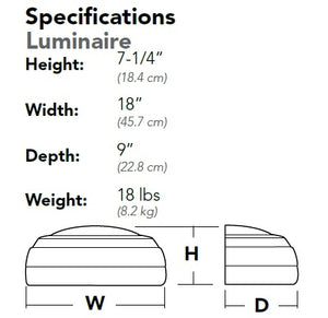 Lithonia MRW LED P1 40K SR3 MVOLT DNAXD 20W Architectural Wall Sconce, 4000K, Type 3 Distribution, 120-277V, Natural Aluminum Finish
