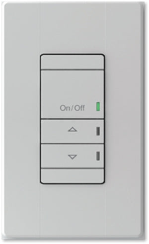 Lithonia NPODMA 2P DX IV nLight Wired Wall Switch, Two Channels, On/off + Raise/Lower Control, Ivory