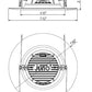 Lithonia RB56S SWW5 MW M6 10.2W 5"/6" Switchable White LED Smooth Trim Kit, 860 Lumens, 2700K-5000K, 90 CRI, 120V, 100%-10% Dimming, White