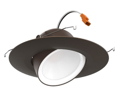 Lithonia RB56A SWW5 BRZ M6 9W 5"/6" Adjustable Switchable White LED Trim Kit, 800 Lumens, 2700K-5000K Switchable CCT, 90 CRI, 120V, Bronze