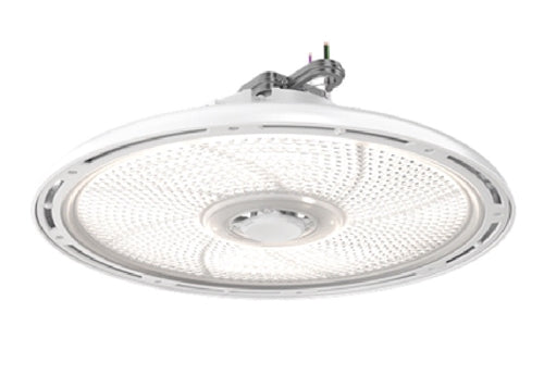 Lithonia REBL ALO13 UVOLT SWW3 80CRI DWH M2 LED Round High Bay, Switchable Lumens 12000LM/15000LM/18000LM, 120-347V, UVOLT Driver, Switchable CCT 3500K/4000K/5000K, 80 CRI, Gloss White