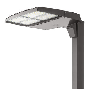 Lithonia RSX4 LED P6 30K R4 MVOLT IS DDBXD LED Area Light, P6 Performance Package, 3000K, Type 4 Wide Distribution, 120-277V, Adjustable Slipfitter, Dark Bronze