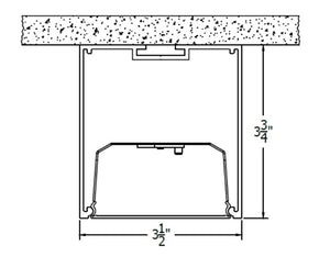 Lithonia S4SD LLP 8FT MSL4 80CRI 50K 1200LMF SCT MIN1 FLL MVOLT WHTT ZT 4' LED Surface Direct Pendant, 8' Run Length/ Section, 80 CRI, 5000K, 1200 Lumens/ Ft, Single Circuit Switch, Dim to 1%, Flush Lens, 120-277V, White Finish, 0-10V