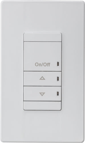 Lithonia SPODMA D WH Low-Voltage Push-Button Dimmer, 1 Switch with Auto On, White