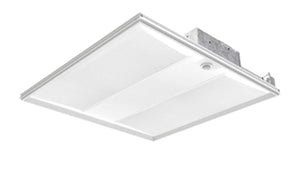 Lithonia SPX 2X2 4000LM 80CRI 35K BFR 3DCB MIN1 ZT MVOLT MW 2'x2' LED Troffer, 4000 Lumens, 80 CRI, 3500K, Bezel Frame, 3D Center Basket Optic, Dims to 1%, 0-10V Dimming, 120-277V, Matte White