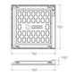 Lithonia SPX 2X2 3400LM 90CRI 30K BFR 3DCB MIN10 ZT MVOLT MW 2'x2' LED Troffer, 3400 Lumens, 90 CRI, 3000K, Bezel Frame, 3D Center Basket, Dims to 10%, Generic 0-10V Dimming, 120-277V, Matte White
