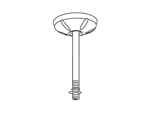 Lithonia SQ12 M10 12" Swivel-Stem Hanger
