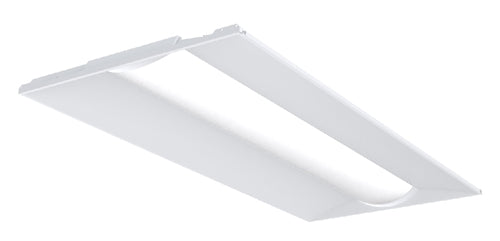 Lithonia STAK 2X4 4000LM 80CRI 35K COL MIN10 ZT MVOLT E15WLCP 2'x4' LED Center Element Lay-In 4000 Lumens, 80 CRI, 3500K Color Temperature, Curved Opal Lens, Dims to 10%, 0-10V Dimming, 120-277V, 15W EM Self-Diagnostic Battery Pack