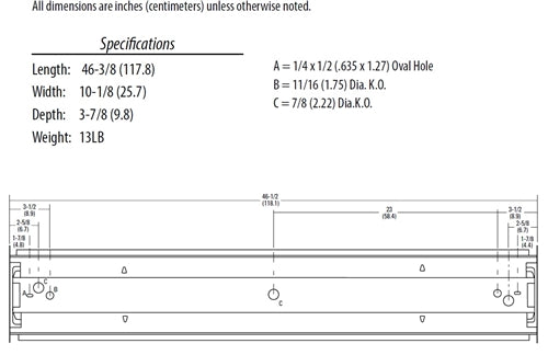 Lithonia STL4 20L EZB LP840 SC2 4' LED Wraparound, 2000 Lumens, 120-277V, eldoLED Dims to Dark, 0-10V, 4000K, Surface Conduit End Cap Provisions for Both End Caps, White