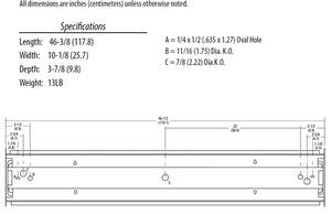 Lithonia STL4 20L EZB LP840 SC2 4' LED Wraparound, 2000 Lumens, 120-277V, eldoLED Dims to Dark, 0-10V, 4000K, Surface Conduit End Cap Provisions for Both End Caps, White