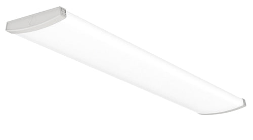 Lithonia TRUM 48 ALO6 CMP 8SWW2 ZT MVOLT 4' LED Wrap, Medium Body, Curved Microprismatic Diffuser, Selectable 4000/5000/6000 Lumens, 120-277V, Selectable CCT 3000/4000/5000K, 0-10V