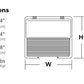 Lithonia TWH LED ALO 50K T3M MVOLT DWHXD Wall LED Light, Type III Medium Distribution, 120-277V, White