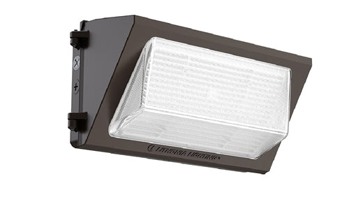 Lithonia TWR2 LED ALO SWW2 UVOLT PE DDBTXD LED Wallpack, Adjustable 8200/12100/16100 Lumen Output, Switchable CCT 3000K/4000K/5000K, Dusk-to-Dawn Operation PE, 120-277V, 80 CRI, Bronze Finish