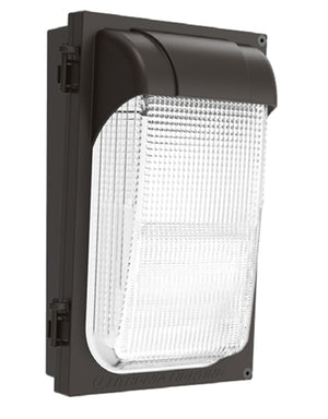 Lithonia TWX1 LED P2 50K MVOLT PE DDBTXD 22W LED Wall Light, 5000K, 120-277V, Button Photocell, Textured Dark Bronze