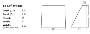 Lithonia WDGE1 LED P2 35K 80CRI VF MVOLT SRM PE DBLXD Architectural LED Wallpack, P2 Package, 3500K Color Temperature, 80 CRI, Visual Comfort Forward Throw Distribution, 120-277V, Surface Mounting Bracket, Button Photocell, Black Finish