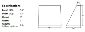 Lithonia WDGE1 LED P1 40K 80CRI VF MVOLT SRM PE DDBXD Architectural LED Wallpack, P1 Package, 4000K Color Temperature, 80 CRI, Visual Comfort Forward Throw Distribution, 120-277V, Surface Mounting Bracket, Button Photocell, Dark Bronze Finish