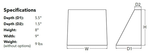 Lithonia WDGE1 LED P1 40K 80CRI VF MVOLT SRM E4WH DDBXD Architectural LED Wallpack, P1 Package, 4000K Color Temperature, 80 CRI, Visual Comfort Forward Throw Distribution, 120-277V, Surface Mounting Bracket, Emergency Battery Backup, Dark Bronze