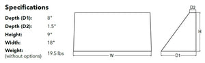 Lithonia WDGE3 LED P3 50K 80CRI R3 MVOLT SRM DDBXD LED Wall Sconce Precision Refractive Optic, P3 Package, 5000K, 80 CRI, Type 3 Distribution, 120-277V, Surface Mounting Bracket, Bronze